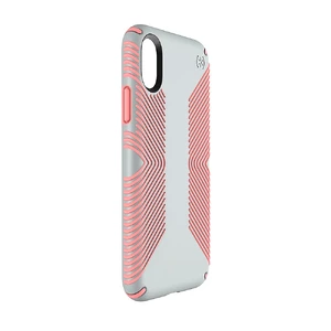 Защитный чехол Speck Presidio Grip Dove Grey | Tart Pink для iPhone X | XS  - Фото 1