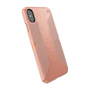 Противоударный чехол Speck Presidio Grip + Glitter Bella Pink With Gold Glitter | Dahlia Peach для iPhone XS Max - Фото 3
