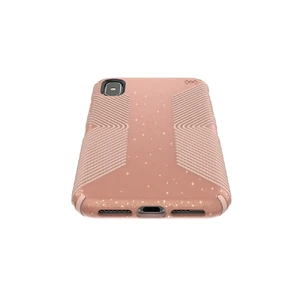 Противоударный чехол Speck Presidio Grip + Glitter Bella Pink With Gold Glitter | Dahlia Peach для iPhone XS Max - Фото 5
