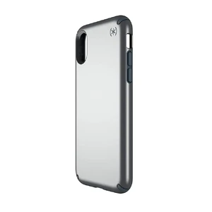 Чехол Speck Presidio Metallic Tungsten Grey Metallic | Stormy Gray для iPhone X | XS - Фото 4