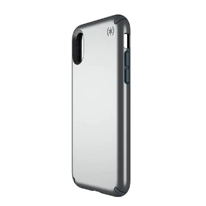 Чехол Speck Presidio Metallic Tungsten Grey Metallic | Stormy Gray для iPhone X | XS - Фото 5