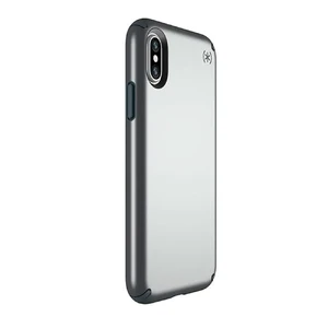 Чехол Speck Presidio Metallic Tungsten Grey Metallic | Stormy Gray для iPhone X | XS - Фото 2