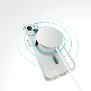 Прозрачный чехол с MagSafe Speck Presidio Perfect-Clear Clear/Chrome для iPhone 15 - Фото 5
