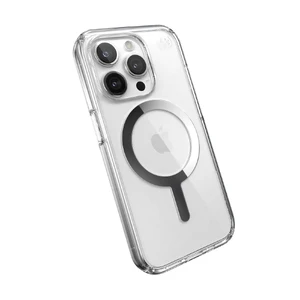 Прозрачный чехол с MagSafe Speck Presidio Perfect-Clear Clear/Chrome для iPhone 15 Pro Max - Фото 2