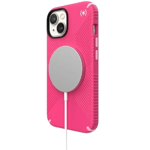 Противоударный чехол Speck Presidio2 Grip MagSafe Digital Pink для iPhone 14 | 13 - Фото 4