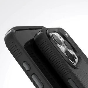 Противоударный чехол Speck Presidio2 Grip MagSafe Black/Slate Grey для iPhone 15 Pro - Фото 5