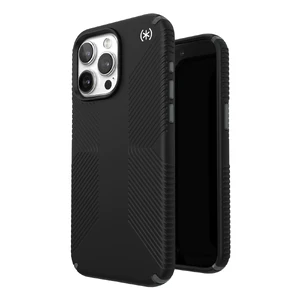 Противоударный чехол Speck Presidio2 Grip MagSafe Black/Slate Grey для iPhone 15 Pro - Фото 2