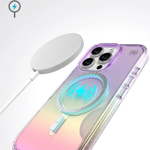 Прозорий фіолетовий чохол Speck Presidio Lux MagSafe для iPhone 16 Pro - Фото 3
