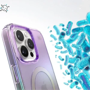 Прозрачный фиолетовый чехол Speck Presidio Lux MagSafe для iPhone 16 Pro Max - Фото 5