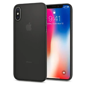 Чехол Spigen Air Skin Black для iPhone X | XS 063CS24910 - Фото 1