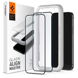 Захисне скло Spigen AlignMaster Full Coverage Tempered Glass для iPhone 12 Pro Max (2 шт.)