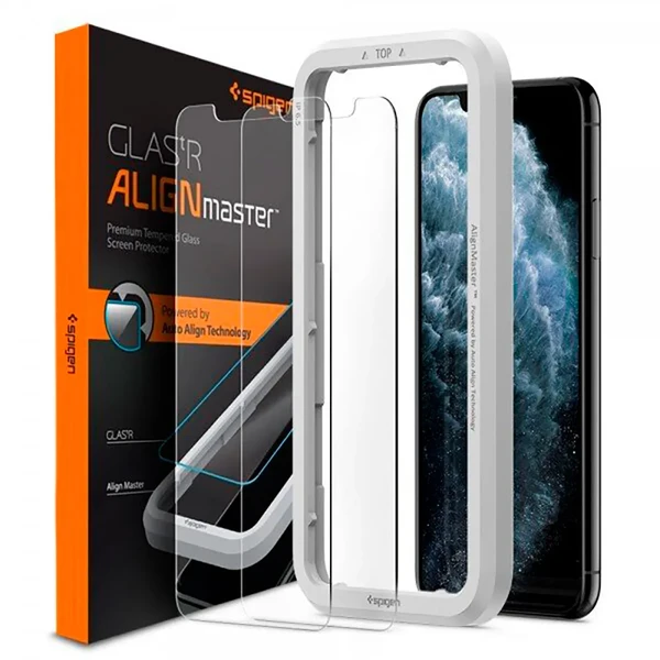 Захисне скло Spigen AlignMaster Glas. tR для iPhone 11 Pro | XS | X (2 Pack) у Вінниці