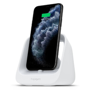 Купить Подставка Spigen Apple 2-in-1 S316 White для iPhone | Apple Watch | AirPods