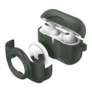 Протиударний чохол Spigen Armor Duo Military Green для AirPods Pro | AirTag - Фото 3
