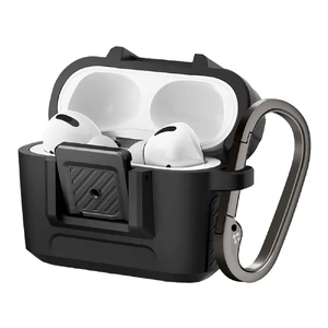 Противоударный чехол Spigen Case Lock Fit Matte Black для AirPods Pro ACS04755 - Фото 1
