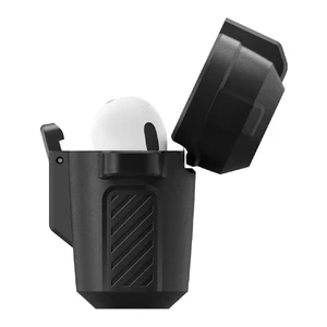 Противоударный чехол Spigen Case Lock Fit Matte Black для AirPods Pro - Фото 3