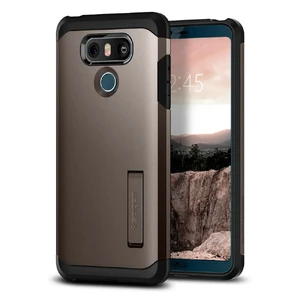 Противоударный чехол Spigen Tough Armor Gunmetal для LG G6 - Фото 2