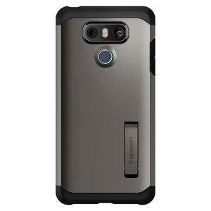 Противоударный чехол Spigen Tough Armor Gunmetal для LG G6  - Фото 1
