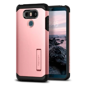 Противоударный чехол Spigen Tough Armor Rose Gold для LG G6 - Фото 2