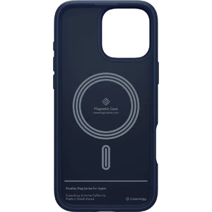 Синий чехол MagSafe Spigen Caseology Parallax для iPhone 16 Pro - Фото 5