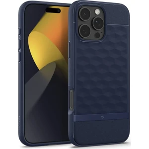 Синий чехол MagSafe Spigen Caseology Parallax для iPhone 16 Pro - Фото 7