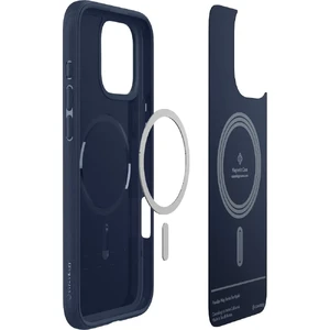 Синий чехол MagSafe Spigen Caseology Parallax для iPhone 16 Pro - Фото 8