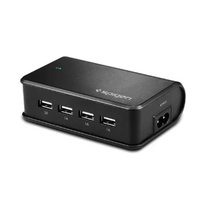 Зарядна станція Spigen Multi 4 Port USB F204 + EU адаптер