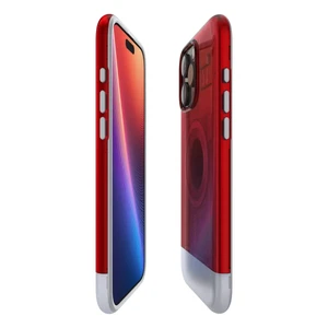 Красный чехол MagSafe Spigen Classic C1 для iPhone 16 Pro - Фото 5