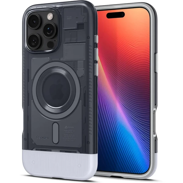 Сірий чохол MagSafe Spigen Classic C1 для iPhone 16 Pro Max у Рівному
