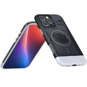 Сірий чохол MagSafe Spigen Classic C1 для iPhone 16 Pro Max - Фото 7