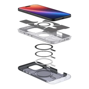 Сірий чохол MagSafe Spigen Classic C1 для iPhone 16 Pro Max - Фото 9