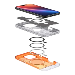 Оранжевый чехол MagSafe Spigen Classic C1 для iPhone 16 Pro Max - Фото 9