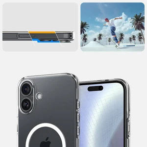 Прозорий чохол Spigen Crystal Flex Mag MagSafe для iPhone 16 - Фото 10