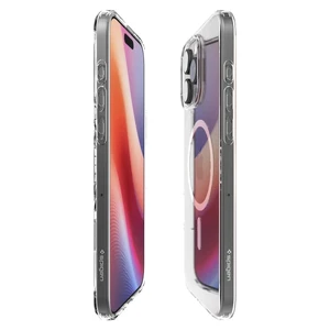 Прозрачный белый чехол Spigen Crystal Flex Mag для iPhone 16 Pro - Фото 4