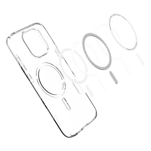 Прозрачный белый чехол Spigen Crystal Flex Mag для iPhone 16 Pro - Фото 7