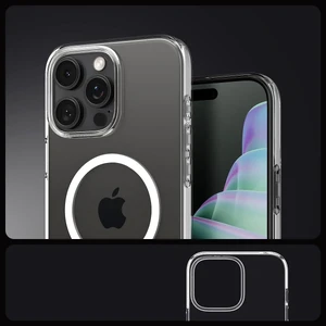 Прозрачный белый чехол Spigen Crystal Flex Mag для iPhone 16 Pro - Фото 14
