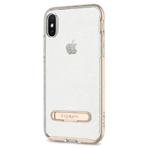 Чехол-накладка Spigen Crystal Hybrid Glitter Gold Quartz для iPhone X | XS - Фото 8