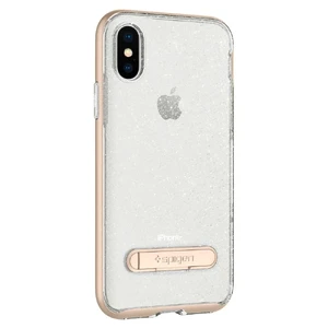 Чехол-накладка Spigen Crystal Hybrid Glitter Gold Quartz для iPhone X | XS - Фото 9