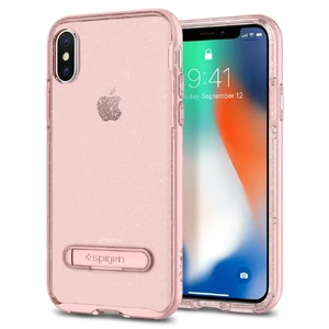 Чохол-накладка Spigen Crystal Hybrid Glitter Rose Quartz для iPhone X | XS - Фото 2