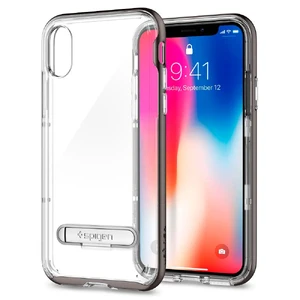 Чохол Spigen Crystal Hybrid Gunmetal для iPhone X | XS - Фото 2