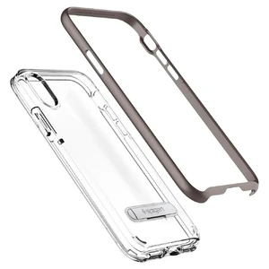 Чохол Spigen Crystal Hybrid Gunmetal для iPhone X | XS - Фото 3