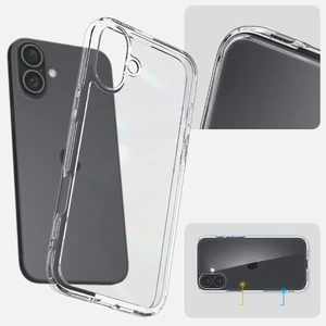 Прозорий чохол Spigen Crystal Hybrid для iPhone 16 - Фото 4