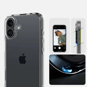 Прозорий чохол Spigen Crystal Hybrid для iPhone 16 - Фото 7