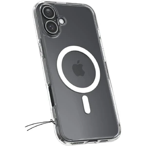 Прозорий білий чохол Spigen Crystal Hybrid Mag для iPhone 16 - Фото 3