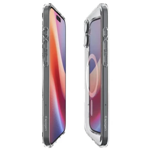 Прозорий білий чохол Spigen Crystal Hybrid Mag для iPhone 16 - Фото 5