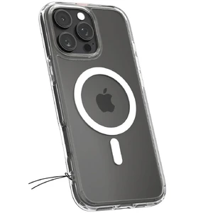 Прозорий білий чохол Spigen Crystal Hybrid Mag для iPhone 16 Pro - Фото 3