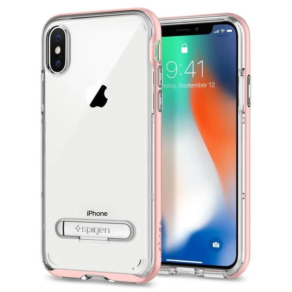 Чехол Spigen Crystal Hybrid Rose Gold для iPhone X | XS