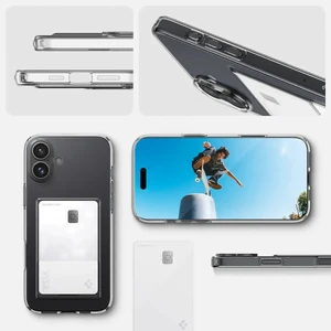 Прозорий чохол зі слотом для карт Spigen Crystal Slot для iPhone 16 - Фото 13