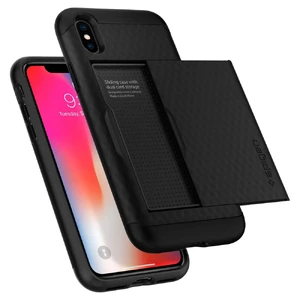 Чохол Spigen Crystal Wallet Black для iPhone X | XS - Фото 3