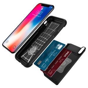 Чохол Spigen Crystal Wallet Black для iPhone X | XS - Фото 4
